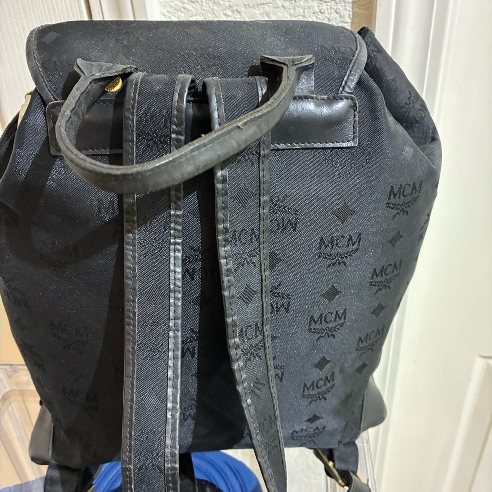 MCM Black Backpack Made in Germany - Picture 3 of 8